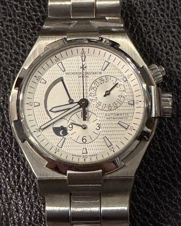 2010 Vacheron Constantin Overseas Dual Time 42MM White Dial Steel Bracelet (47450/B01A-9226)