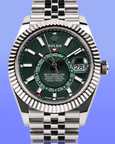 2026 Rolex Sky-Dweller 42MM Green Dial Jubilee Bracelet (336934)