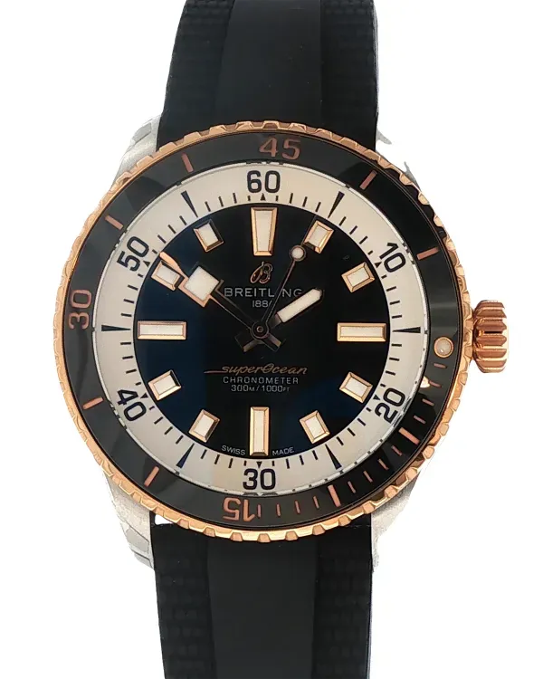 2026 Breitling Superocean 42MM Black Dial Rubber Strap (U17375211B1S1)