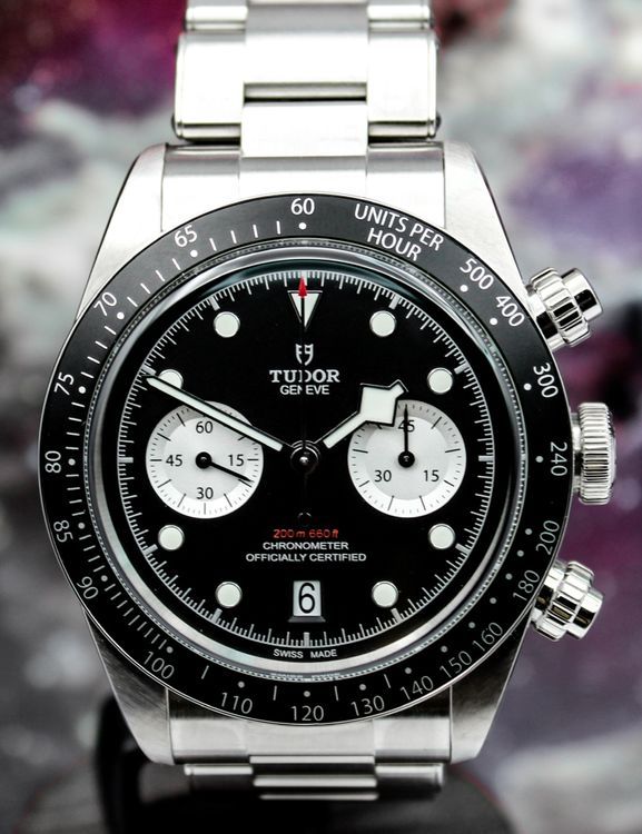 2023 Tudor Black Bay Chrono "Reverse Panda" 41MM Black Dial Steel Bracelet (M79360N-0001)