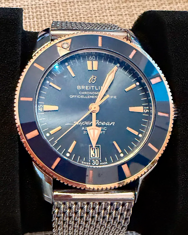 Breitling Superocean Heritage B20 42MM Blue Dial Steel Bracelet (UB2010)