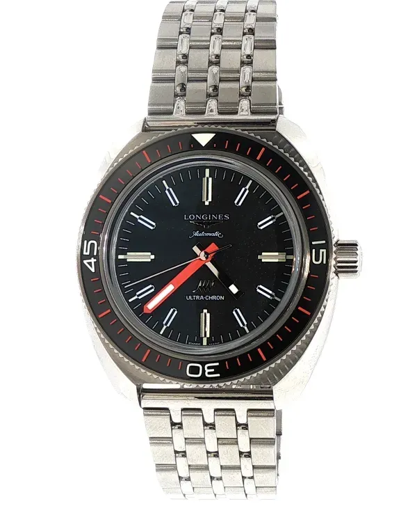2026 Longines Ultra‑Chron 43MM Black Dial Steel Bracelet (L2.836.4.52.6)