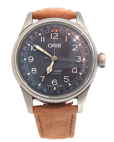 2026 Oris Big Crown Pointer Date 40MM Blue Dial Leather Strap (01 754 7741 4065-07 5 20 63)