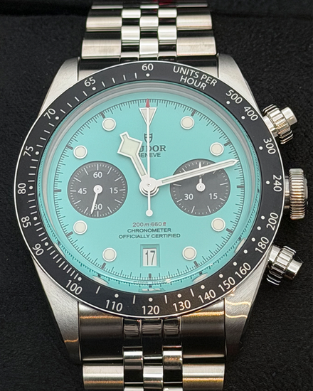 2026 Tudor Black Bay Chrono 41MM Blue "Flamingo" Dial Steel Bracelet (79360N)