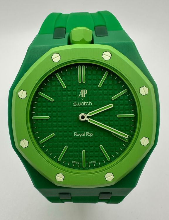 No Reserve - 2026 Audemars Piguet Royal Pop X Swatch "Green Eight" 40MM Green Dial (SSX03G100N)
