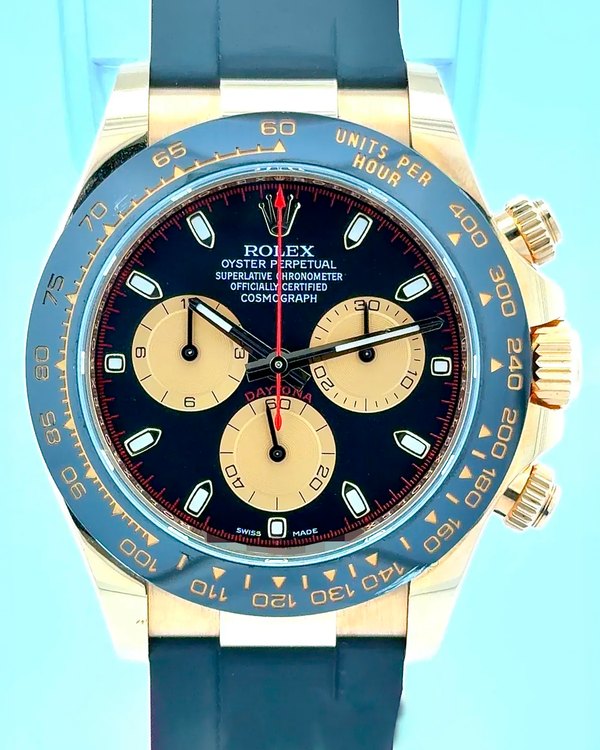 Rolex Cosmograph Daytona 40MM Black Dial Oysterflex Strap (116518LN)