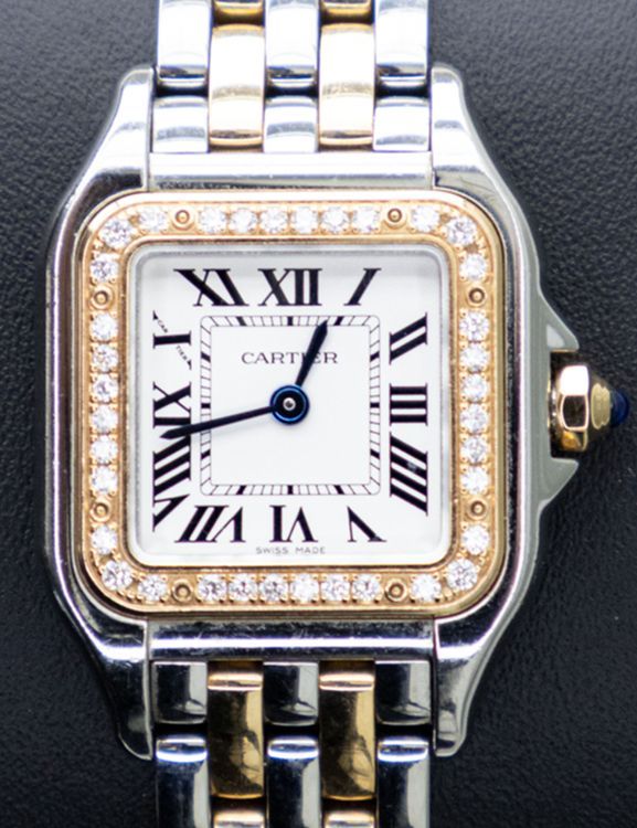 Cartier Panthère De Cartier 22MM Quartz Silver Dial Two Tone Bracelet (W3PN0014)