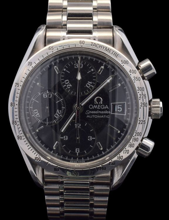Omega Speedmaster Date Chronograph 39MM Blue Dial Steel Bracelet (3511.80.00)