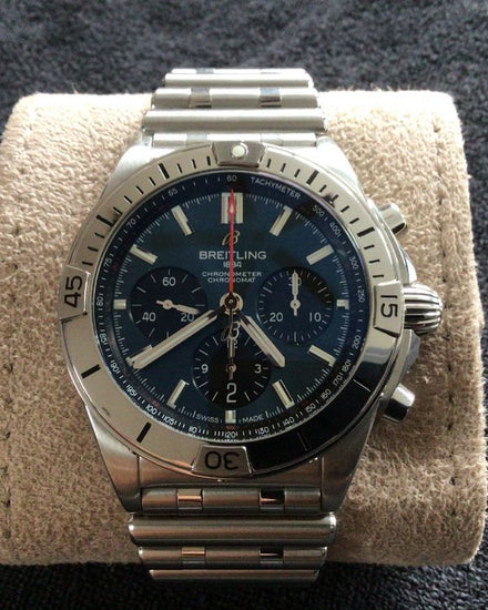 2024 Breitling Chronomat 42MM Blue Dial Steel Bracelet (AB0134)