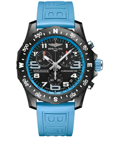 2024 Breitling Endurance Pro 44MM Quartz Black Dial Rubber Strap (X82310281B1S1)