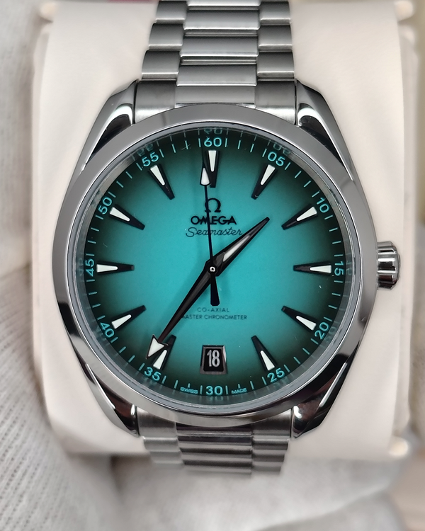 2025 Omega Seamaster Aqua Terra 150M 41MM Turquoise Dial Steel Bracelet (220.10.41.21.03.006)