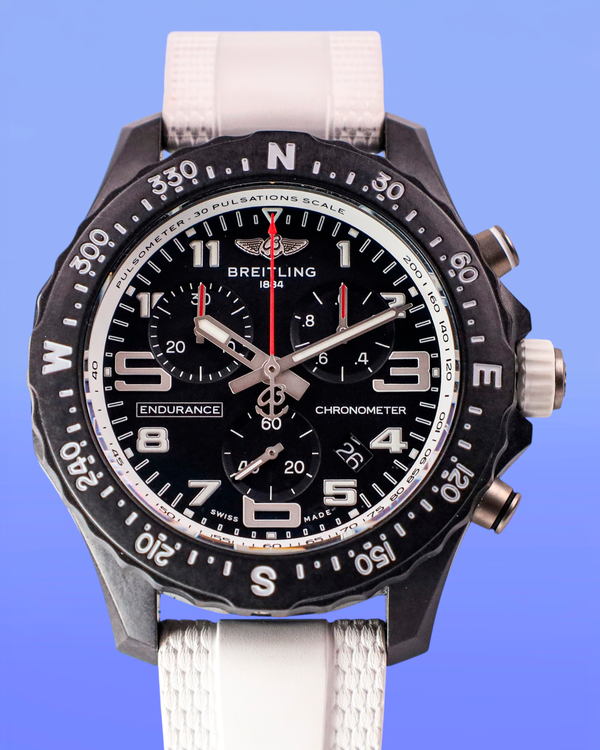 Breitling Endurance Pro 38MM Quartz Black Dial Rubber Strap (X83310A71B1S1)