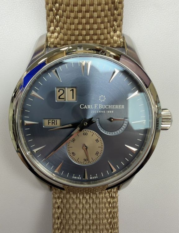 2025 Carl F. Bucherer Manero 41MM Blue Dial Textile Strap (00.10926.08.53.01)