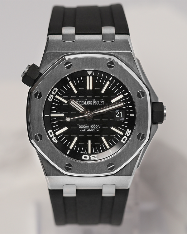 2019 Audemars Piguet Royal Oak Offshore Diver 42MM Black Dial Rubber Strap (15710ST.OO.A002CA.01)
