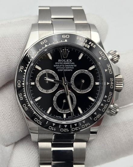 2024 Rolex Cosmograph Daytona 40MM Black Dial Oyster Bracelet (126500LN)