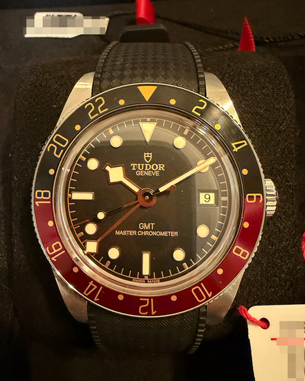 2026 Tudor Black Bay '58 GMT "Coke" 39MM Black Dial Aftermarket Rubber Strap (7939G1A0NRU)