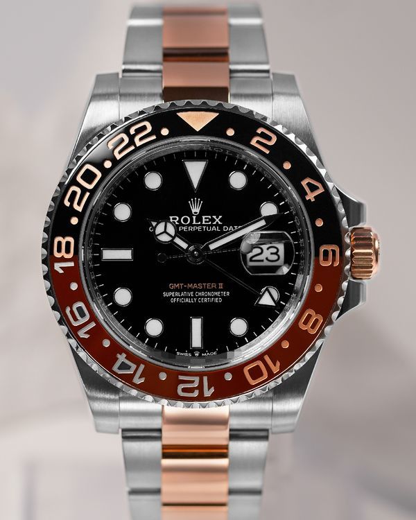 2024 Rolex GMT-Master II "Rootbeer" 40MM Black Dial Two-Tone Oyster Bracelet (126711CHNR)