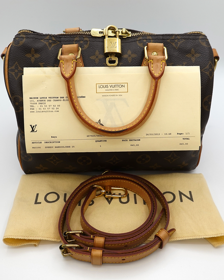 No Reserve – 2013 Louis Vuitton Speedy Bandoulière 25 Monogram (M40390)