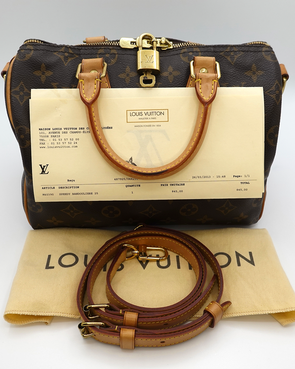 No Reserve – 2013 Louis Vuitton Speedy Bandoulière 25 Monogram (M40390)