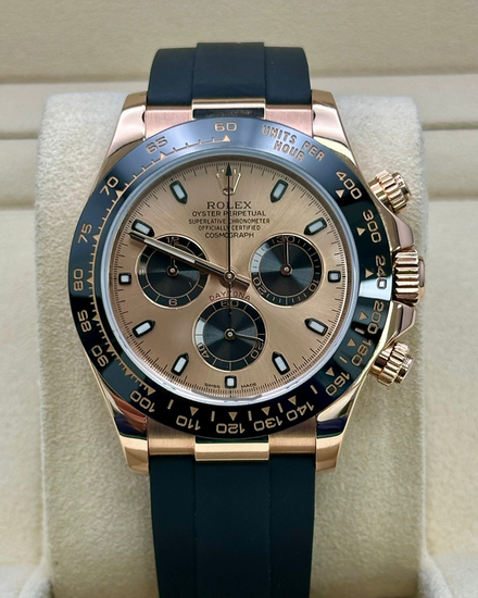 2017 Rolex Cosmograph Daytona 40MM Champagne Dial Oysterflex Strap (116515LN)