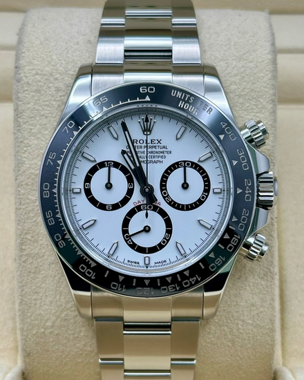 2025 Rolex Cosmograph Daytona "Panda" 40MM White Dial Oyster Bracelet (126500LN)