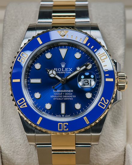 No Reserve - 2025 Rolex Submariner Date "Bluesy" 41MM Blue DIal Two-Tone Oyster Bracelet (126613LB)