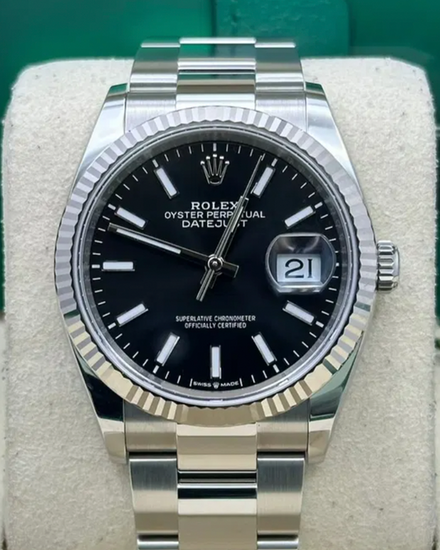 2026 Rolex Datejust 36MM Black Dial Oyster Bracelet (126234)