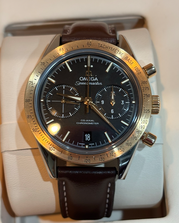 2024 Omega Speedmaster '57 41.5MM Black Dial Leather Strap (331.22.42.51.01.001)