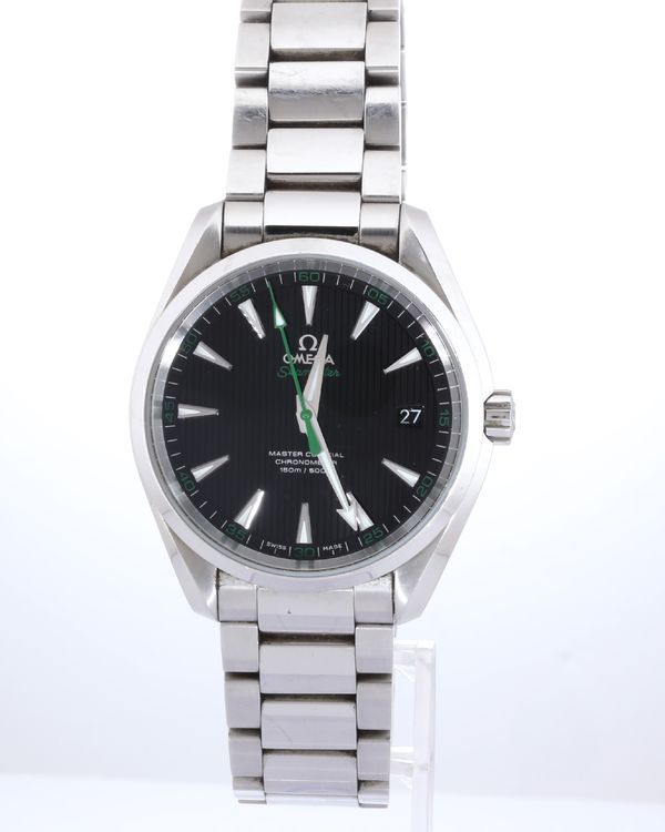 No Reserve - 2016 Omega Seamaster Aqua Terra 150M "Golf" 41.5MM Black Dial Steel Bracelet (231.10.42.21.01.004)