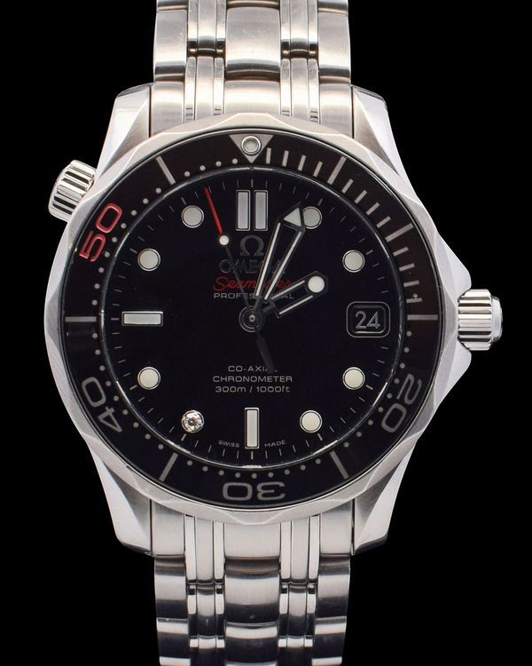 2012 Omega Seamaster Diver 300M "James Bond 50th Anniversary" L.E. 36.25MM Black Dial Steel Bracelet (212.30.36.20.51.001)