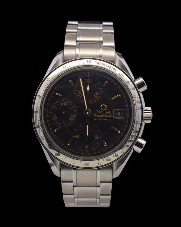 Omega Speedmaster Date 39MM Black Dial Steel Bracelet (3513.54.00)
