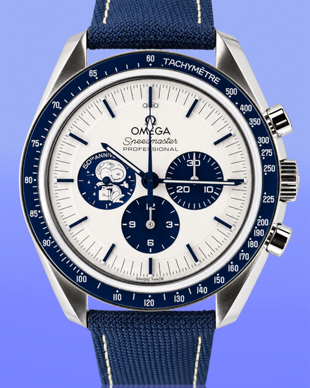 2026 Omega Speedmaster Anniversary Series "Silver Snoopy Award" 42MM Silver Dial Textile Strap (310.32.42.50.02.001)