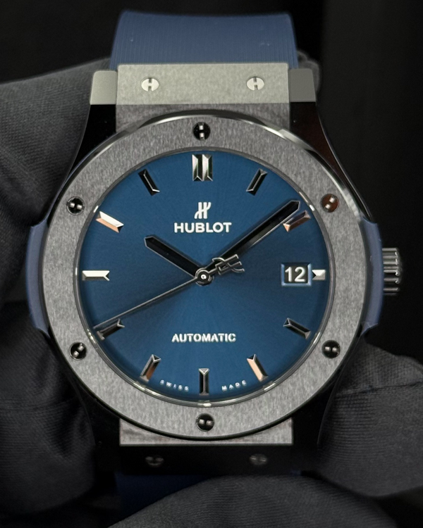 2024 Hublot Classic Fusion 45MM Blue Dial Rubber Strap (511.CM.7170.RX)