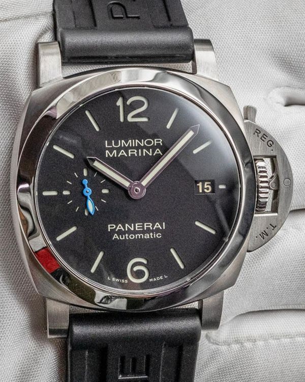 2025 Panerai Luminor Marina Quaranta 40MM Black Dial Rubber Strap (PAM01372)