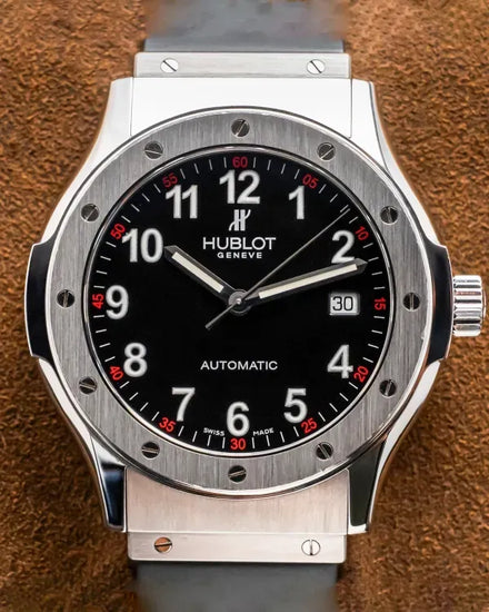 Rare Hublot Classic Fusion 41MM Black Dial Rubber Strap (B1915.10)