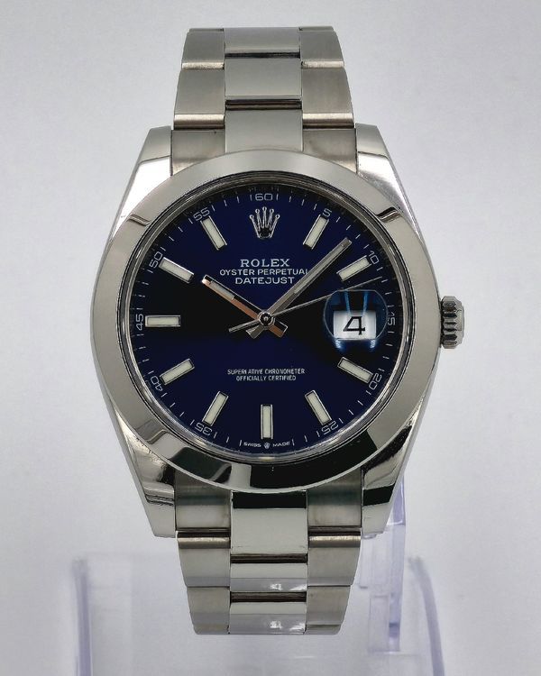 2024 Rolex Datejust 41MM Blue Dial Oyster Bracelet (126300)