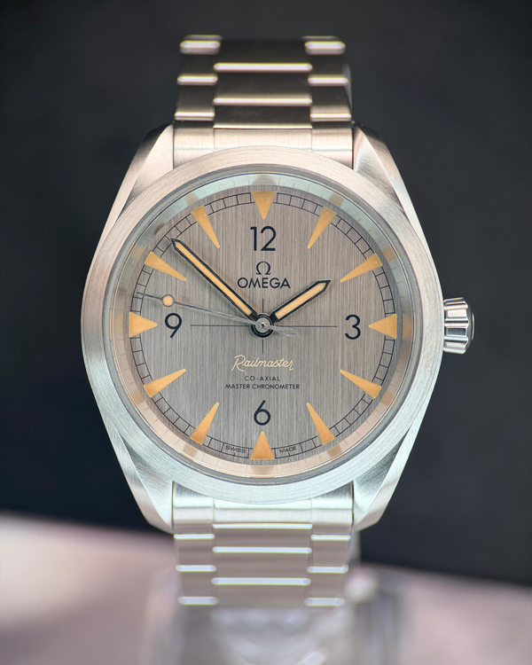 2023 Omega Seamaster Railmaster 40MM Grey Dial Steel Bracelet (220.10.40.20.06.001)