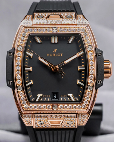 Rare Hublot Spirit Of Big Bang 39MM Black Dial Rubber Strap (665.OX.1180.LR.1604)