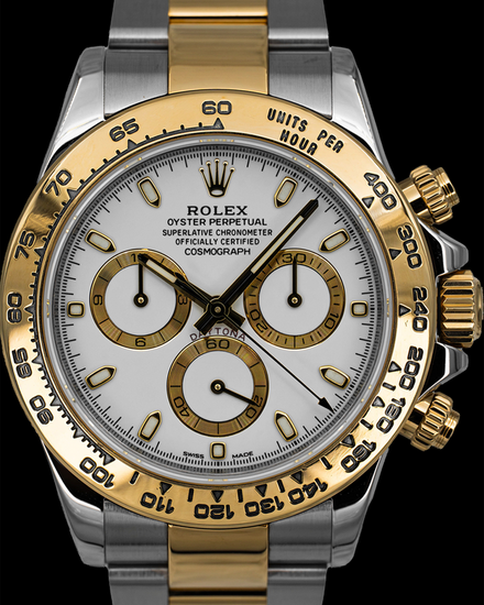 2018 Rolex Cosmograph Daytona 40MM White Dial Two-Tone Oyster Bracelet (116503)