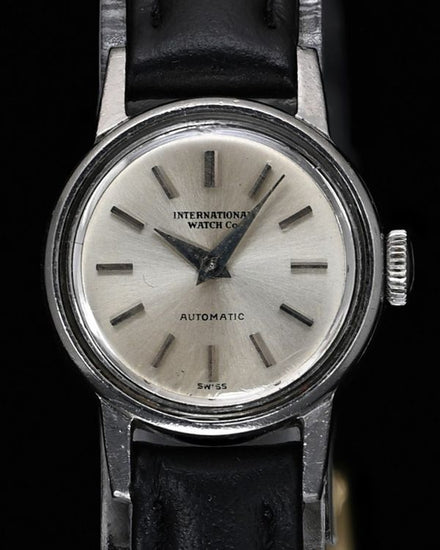 No Reserve - IWC Schaffhausen Vintage 20MM Silver Dial Aftermarket Leather Strap (R2226)
