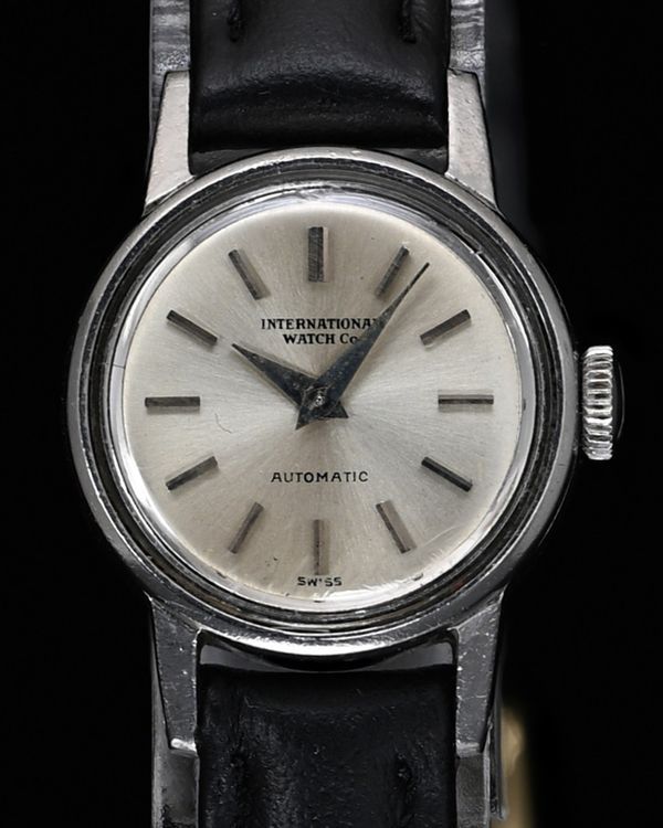 No Reserve - IWC Schaffhausen Vintage 20MM Silver Sunburst Dial Aftermarket Leather Strap (R2226)