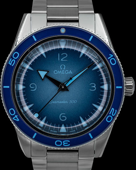 2025 Omega Seamaster 300M 75th Anniversary "Summer Blue" 41MM Blue Dial Steel Bracelet (234.30.41.21.03.002)