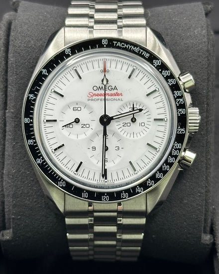 2025 Omega Speedmaster Professional Moonwatch 42MM White Dial Steel Bracelet (310.30.42.50.04.001)
