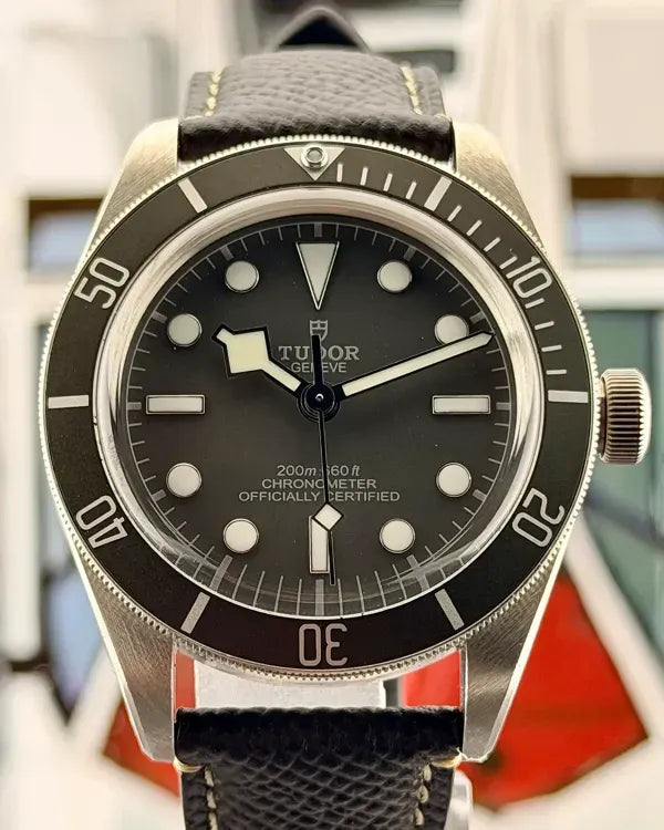 No Reserve - Tudor Black Bay 58 925 39MM Grey Dial Leather Strap (79010SG)