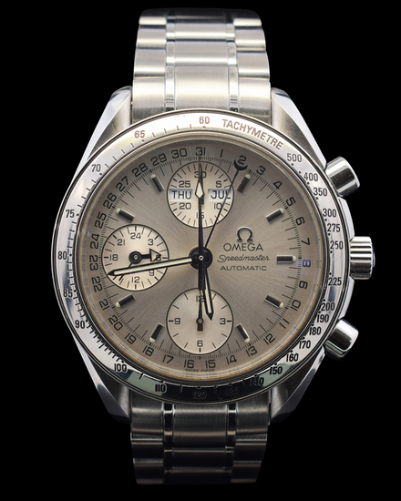 Omega Speedmaster Day-Date 39MM Silver Dial Steel Bracelet (3523.30.00)