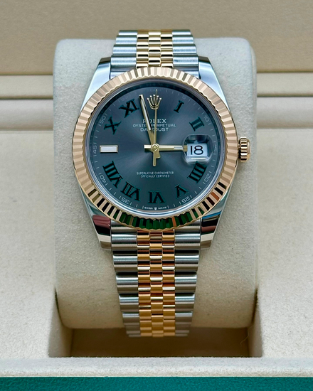 2025 Rolex Datejust "Wimbledon" 41MM Slate Dial Two-Tone Jubilee Bracelet (126333)