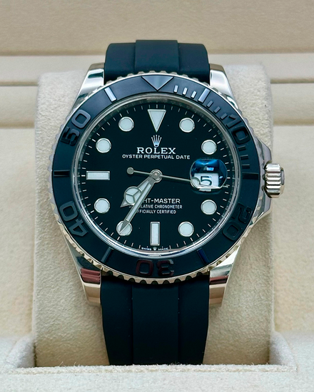2021 Rolex Yacht-Master 42MM Black Dial Oysterflex Strap (226659)