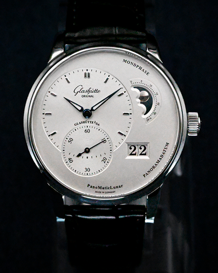 2025 Glashütte Original PanoMaticLunar 40MM Silver Dial Leather Strap (1-90-02-42-32-05)