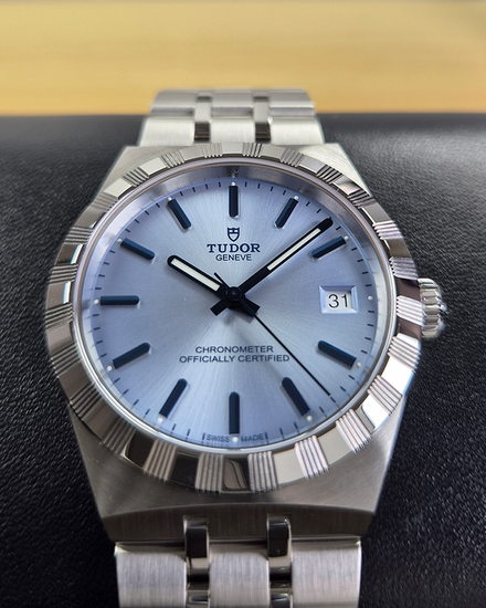 No Reserve - 2026 Tudor Royal 36MM Ice Blue Dial Steel Bracelet (2836C1A0)