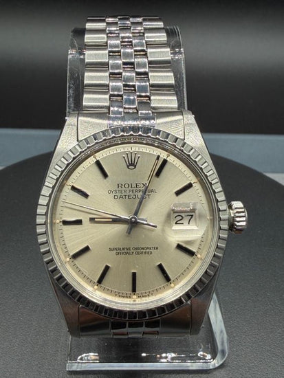 1966 Rolex Datejust 36MM Silver "Pie Pan" Dial Jubilee Bracelet (1603)